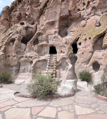 Cliff dwellings at Bandelier National Monument.