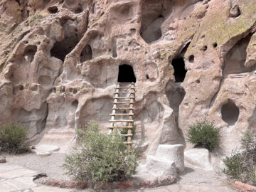 Cliff dwellings at Bandelier National Monument.
