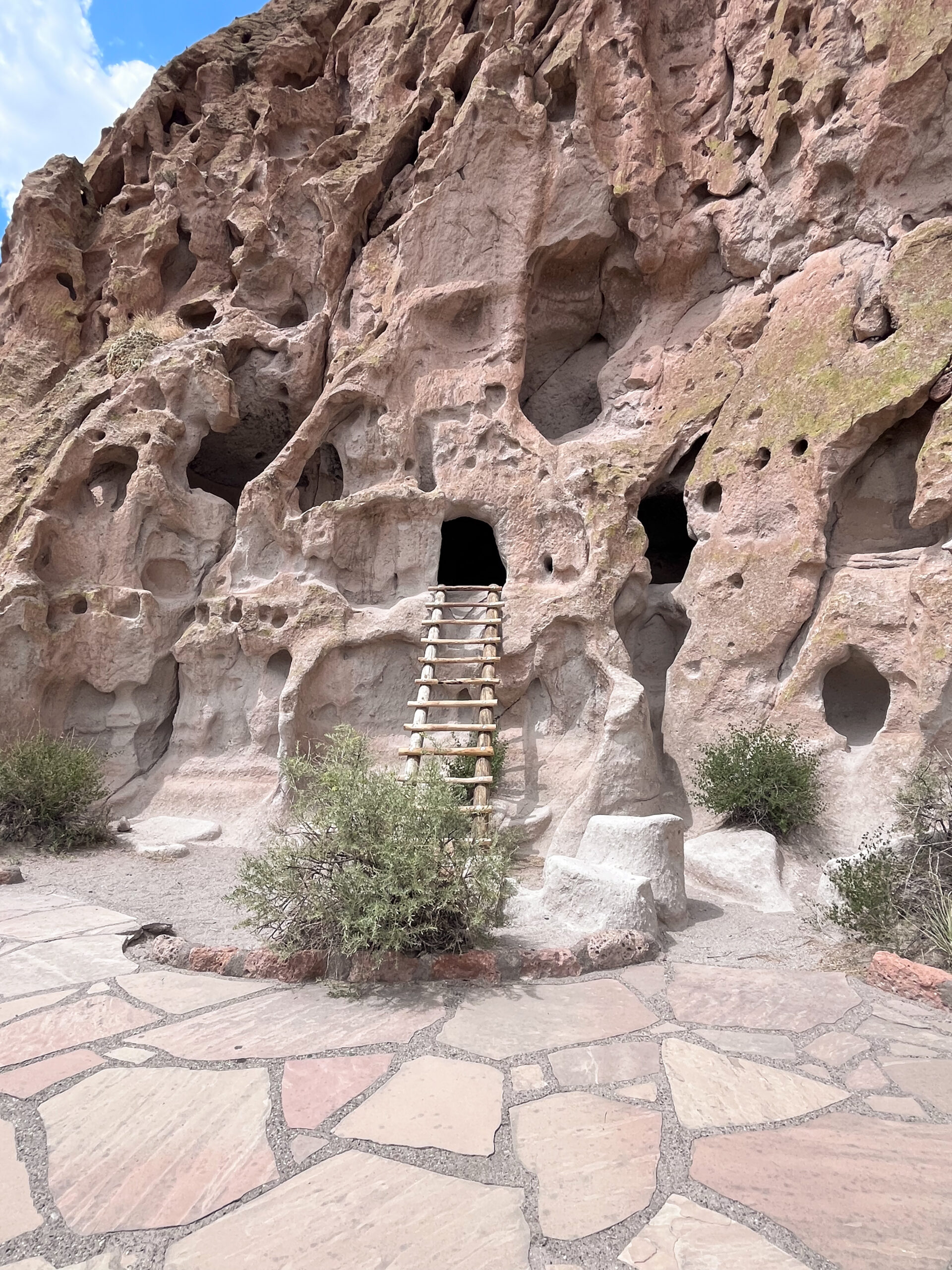 Cliff dwellings at Bandelier National Monument.